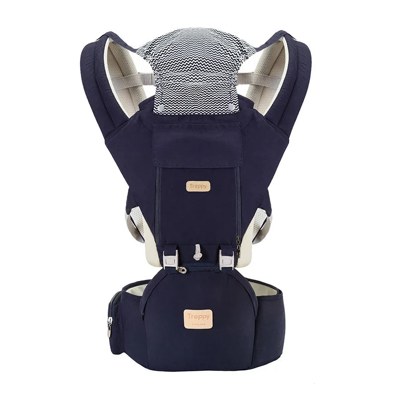 Ergonomic Baby Carrier Wrap Newborn to Toddler,Hip Seat Lumbar Support,4 Seasons,12 Positions,Perfect for Hiking Shopping Travel