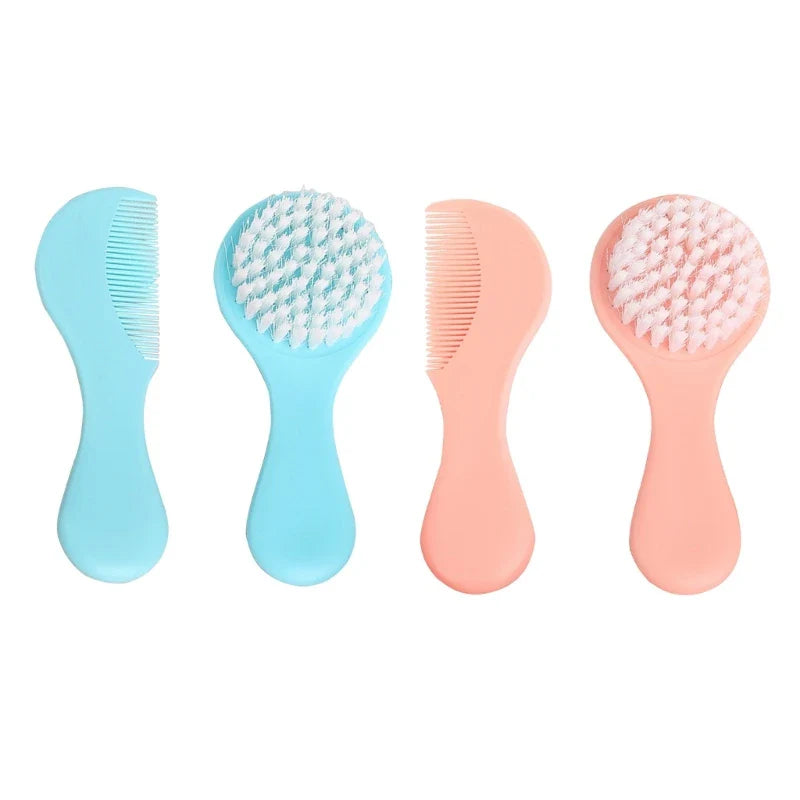 Ergonomic Baby Hair Brush & Comb Kits Hair Care Set for Infants Comfortable Grip for Parents Happy Experience for Babies