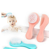 Ergonomic Baby Hair Brush & Comb Kits Hair Care Set for Infants Comfortable Grip for Parents Happy Experience for Babies