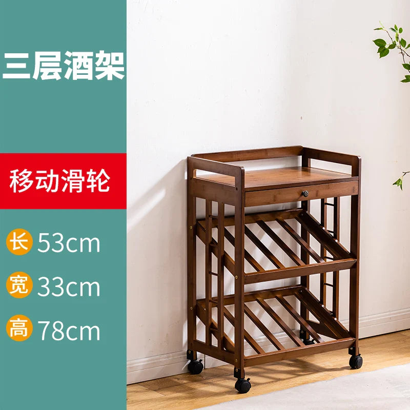 European Floor Bar Cabinet Wine Rack Hotel Restaurant Storage Display Shelf Living Room Wine Bottle Holder Meuble Home Furniture