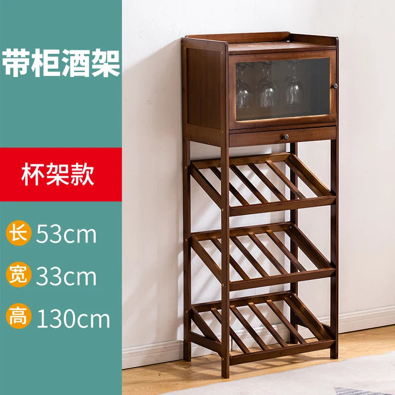 European Floor Bar Cabinet Wine Rack Hotel Restaurant Storage Display Shelf Living Room Wine Bottle Holder Meuble Home Furniture