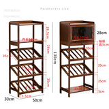 European Floor Bar Cabinet Wine Rack Hotel Restaurant Storage Display Shelf Living Room Wine Bottle Holder Meuble Home Furniture