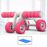 Exercise Abdominal Roller with Pull Rope, Fitness Resistance Band, Home Gym Workout Training, 4 Wheels, THANKSLEE