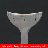 Eyelid Tools Lysine silkworm foot lying silkworm plate bending eye socket measuring beauty tools Makeup tools/accessories