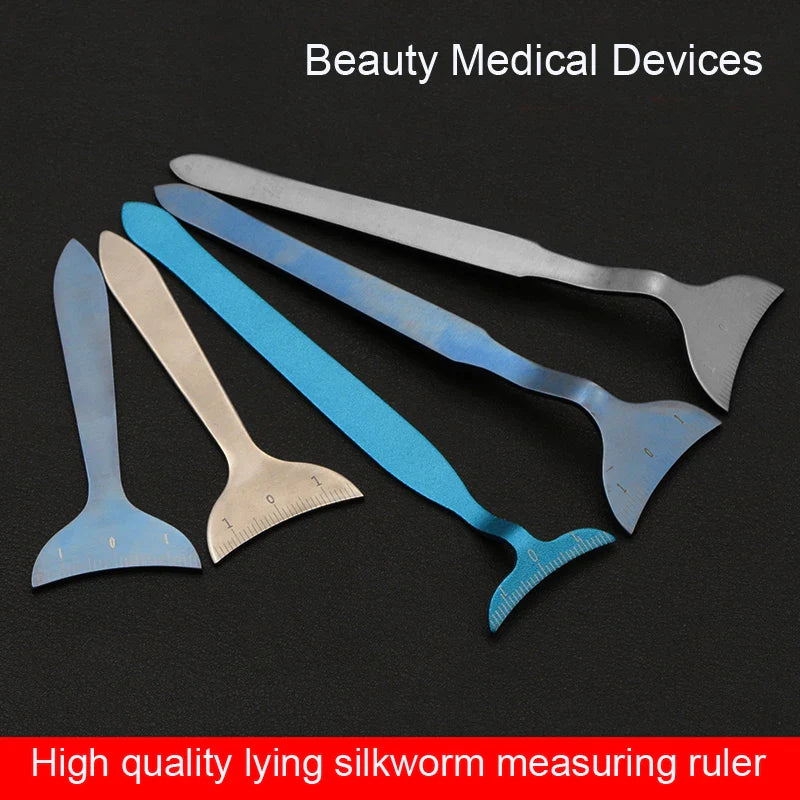 Eyelid Tools Lysine silkworm foot lying silkworm plate bending eye socket measuring beauty tools Makeup tools/accessories