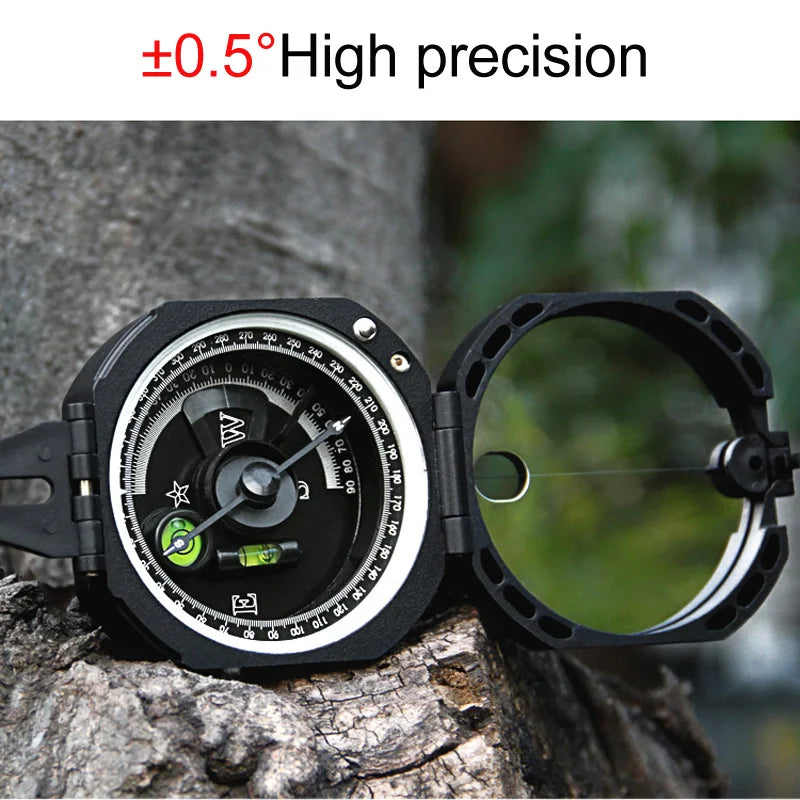 Eyeskey Professional Geological Compass Handheld Lightweight Outdoor Survival Military Compass for Measuring Slope Distance