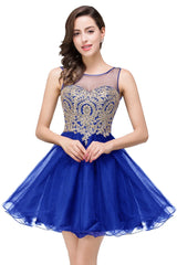 FATAPAESE Royal Blue Homecoming Dresses Beads Elegant A-line Short Prom Dresses For Women robe de soirée Wedding Guest Dress