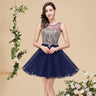 FATAPAESE Royal Blue Homecoming Dresses Beads Elegant A-line Short Prom Dresses For Women robe de soirée Wedding Guest Dress