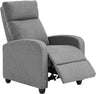 FDW Recliner Chair for Living Room Home Theater Seating Single Reclining Sofa Lounge with Padded Seat Backrest (Black)