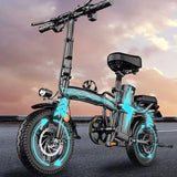 FEIVOS D001 E Bike 400W 48V 14Inch 40km/h Folding Electric Bicycle Adult Variable Speed mini Power-Assisted Bicycle