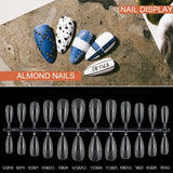 False Nails New Matte Tips Fake Nail Capsule Press on Coffin/Stiletto/Almond/Square/Oval Nail Art Practice Manicure Tool