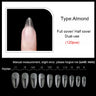 False Nails New Matte Tips Fake Nail Capsule Press on Coffin/Stiletto/Almond/Square/Oval Nail Art Practice Manicure Tool