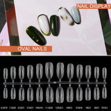 False Nails New Matte Tips Fake Nail Capsule Press on Coffin/Stiletto/Almond/Square/Oval Nail Art Practice Manicure Tool