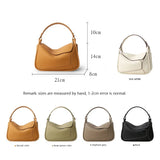 Famicare Women Handbag Cowhide Real Leather Small Lady Shoulder Bag Female Lunch Bag Geometric Design Crossbody Messenger New