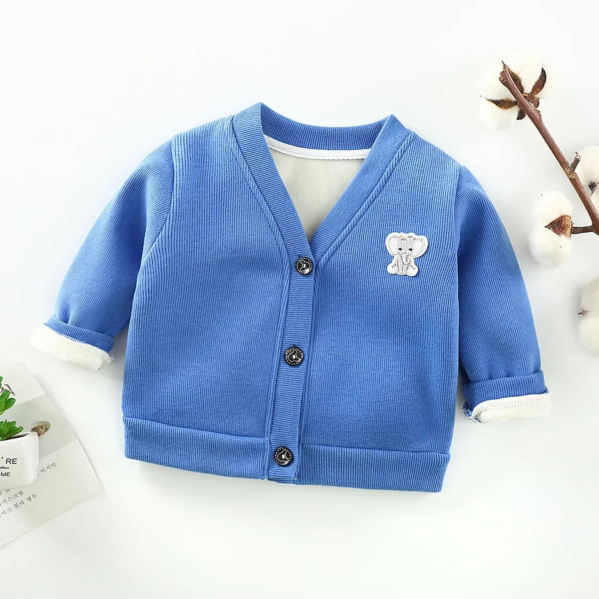 Fashion Baby Coats Sweater Children Cardigan Jackets Tops V-Neck Toddler Kids Outwear Long Sleeve Newborn Infant Clothing 0-3Y