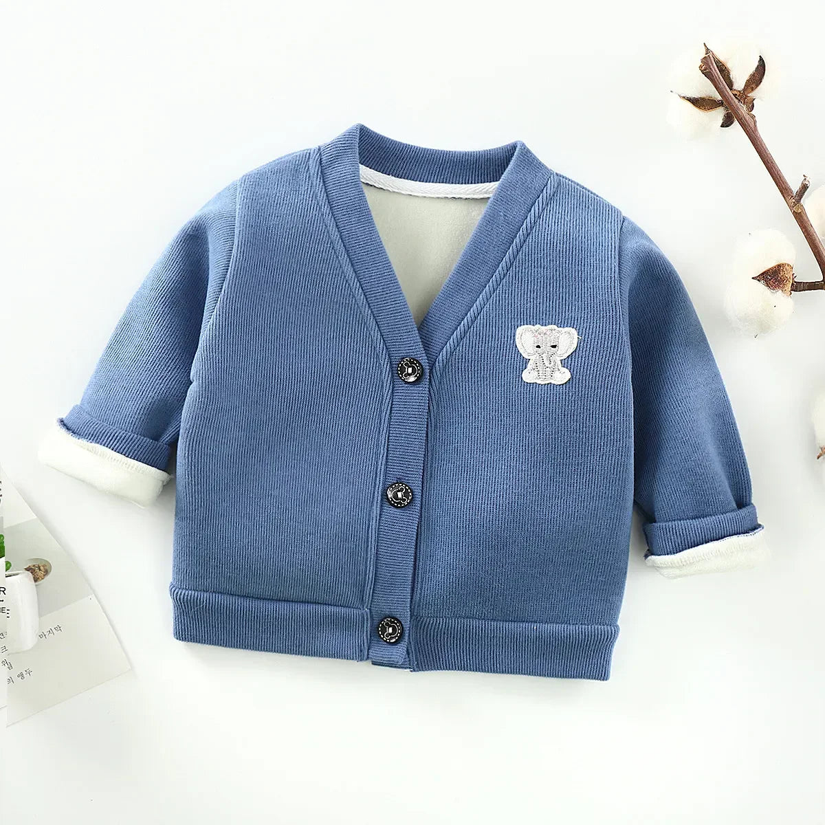 Fashion Baby Coats Sweater Children Cardigan Jackets Tops V-Neck Toddler Kids Outwear Long Sleeve Newborn Infant Clothing 0-3Y