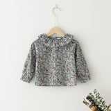 Fashion Baby Girl Cotton Blouse Infant Toddler Girl Princess Cotton Shirt Long Sleeve Summer Spring Girls Tops Blouses