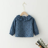 Fashion Baby Girl Cotton Blouse Infant Toddler Girl Princess Cotton Shirt Long Sleeve Summer Spring Girls Tops Blouses