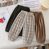 Fashion Baby Pants Autumn Spring Casual Children Boys Trousers Bottoming Clothes 0-5y