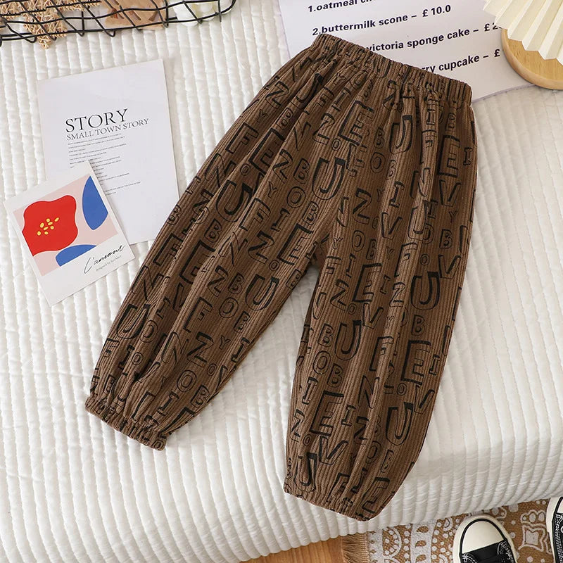 Fashion Baby Pants Autumn Spring Casual Children Boys Trousers Bottoming Clothes 0-5y