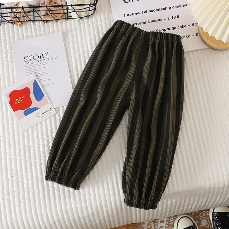 Fashion Baby Pants Autumn Spring Casual Children Boys Trousers Bottoming Clothes 0-5y