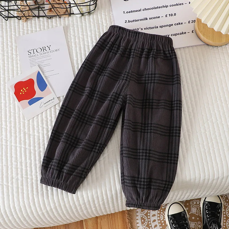 Fashion Baby Pants Autumn Spring Casual Children Boys Trousers Bottoming Clothes 0-5y