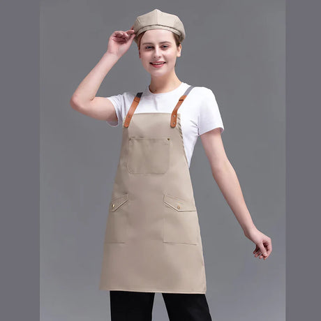 Fashion Canvas kitchen Aprons For Woman Men Chef Work Apron For Grill Restaurant Bar Shop Cafes Beauty Nails Studios Uniform