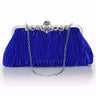 Fashion Lady Party Wedding Handbag Purse Girl Soft Evening Bag Bridal Women Satin Crystal Clutch