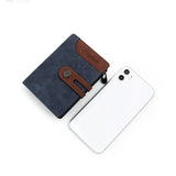 Fashion PU Leather Mens Wallet Fold Thin s Credit Card Holder Youth Student Coin Purse Standard For Men