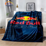 Fashion Print R-red-bull-s Blanket Bedroom Sofa Bed Soft Portable s flannel  for Adult or Children Travel Picnics