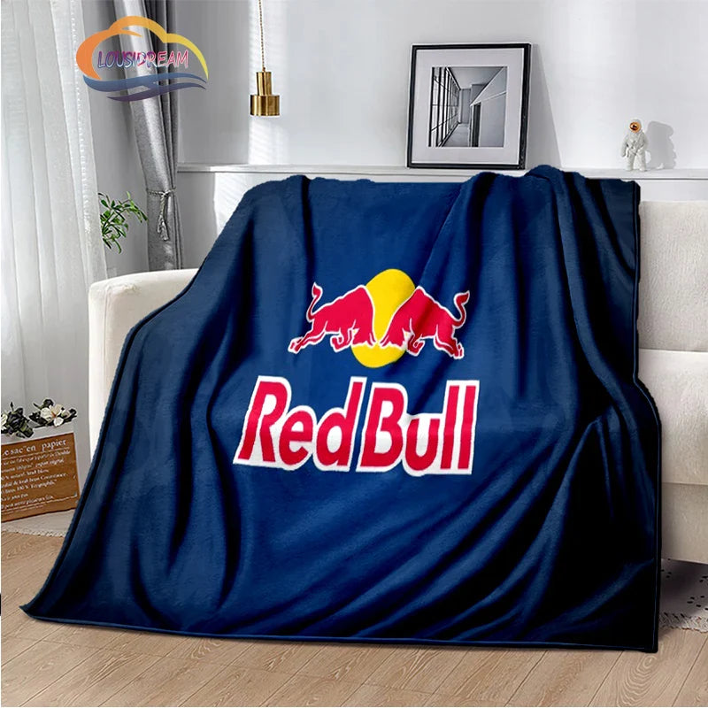 Fashion Print R-red-bull-s Blanket Bedroom Sofa Bed Soft Portable s flannel  for Adult or Children Travel Picnics