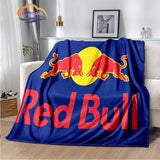 Fashion Print R-red-bull-s Blanket Bedroom Sofa Bed Soft Portable s flannel  for Adult or Children Travel Picnics