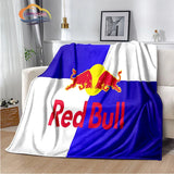 Fashion Print R-red-bull-s Blanket Bedroom Sofa Bed Soft Portable s flannel  for Adult or Children Travel Picnics