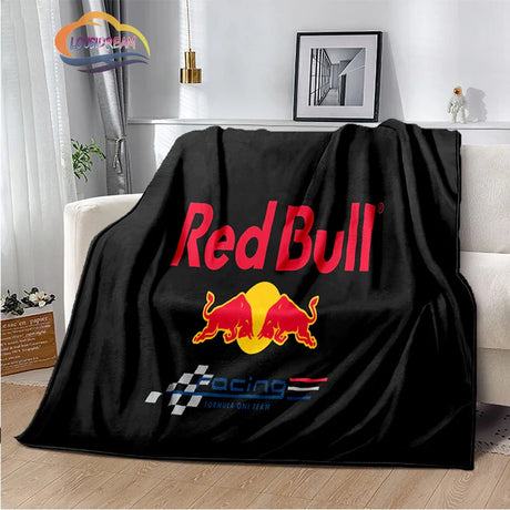 Fashion Print R-red-bull-s Blanket Bedroom Sofa Bed Soft Portable s flannel  for Adult or Children Travel Picnics