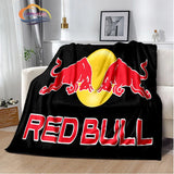 Fashion Print R-red-bull-s Blanket Bedroom Sofa Bed Soft Portable s flannel  for Adult or Children Travel Picnics