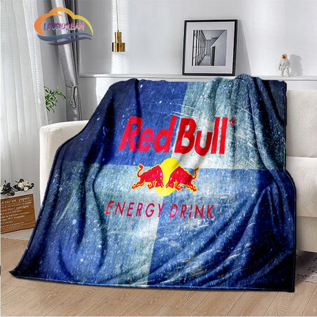 Fashion Print R-red-bull-s Blanket Bedroom Sofa Bed Soft Portable s flannel  for Adult or Children Travel Picnics