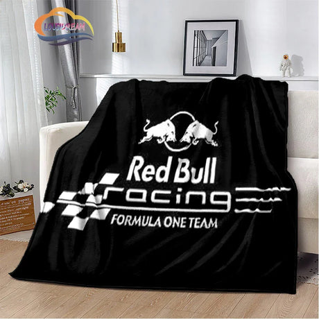 Fashion Print R-red-bull-s Blanket Bedroom Sofa Bed Soft Portable s flannel  for Adult or Children Travel Picnics