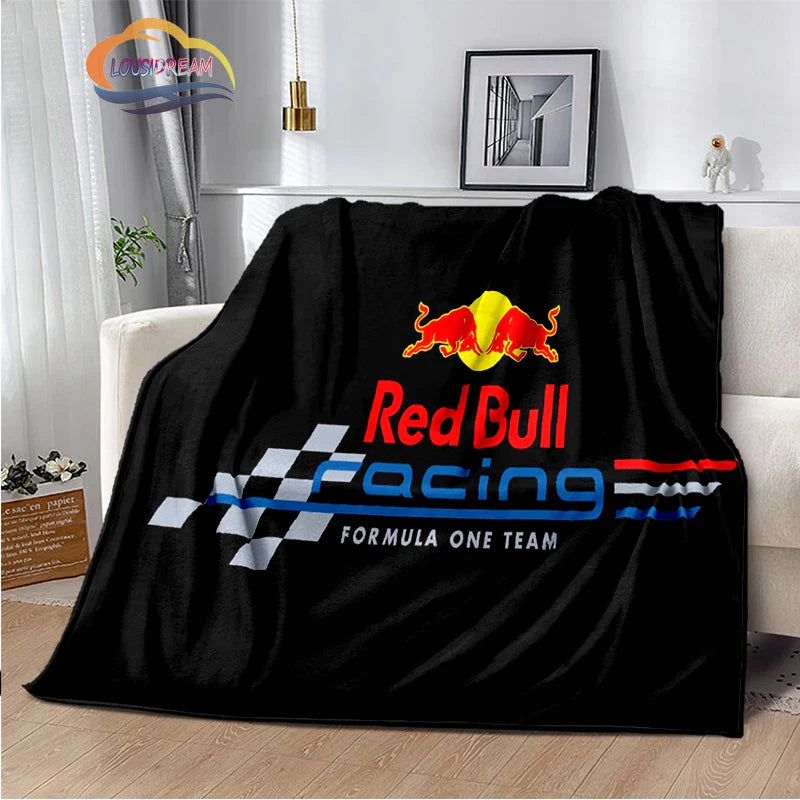 Fashion Print R-red-bull-s Blanket Bedroom Sofa Bed Soft Portable s flannel  for Adult or Children Travel Picnics