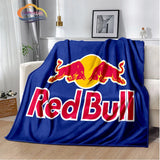 Fashion Print R-red-bull-s Blanket Bedroom Sofa Bed Soft Portable s flannel  for Adult or Children Travel Picnics