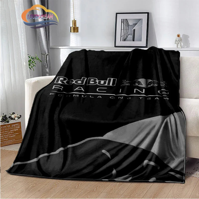 Fashion Print R-red-bull-s Blanket Bedroom Sofa Bed Soft Portable s flannel  for Adult or Children Travel Picnics