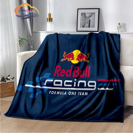 Fashion Print R-red-bull-s Blanket Bedroom Sofa Bed Soft Portable s flannel  for Adult or Children Travel Picnics