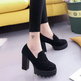 Fashion Thick Heel Ladies Boots Waterproof Platform Round Head Spring and Autumn Women&#39;s Boots New Korean Style Wild