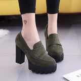 Fashion Thick Heel Ladies Boots Waterproof Platform Round Head Spring and Autumn Women&#39;s Boots New Korean Style Wild