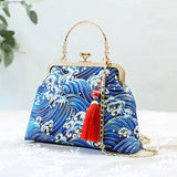 Fashion Vintage Fringe Bag Small Shell Bags Chain Women Shoulder Crossbody Bag Crane Flying Women's Handbags Purses