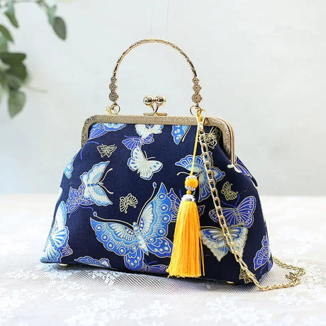 Fashion Vintage Fringe Bag Small Shell Bags Chain Women Shoulder Crossbody Bag Crane Flying Women's Handbags Purses