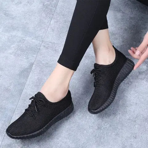 Fashion Women Running Shoes 2023 Rose Soft Sneakers Woman Athletic Breathable Women Sport Shoes Basket Mesh ShoesTenis Feminino