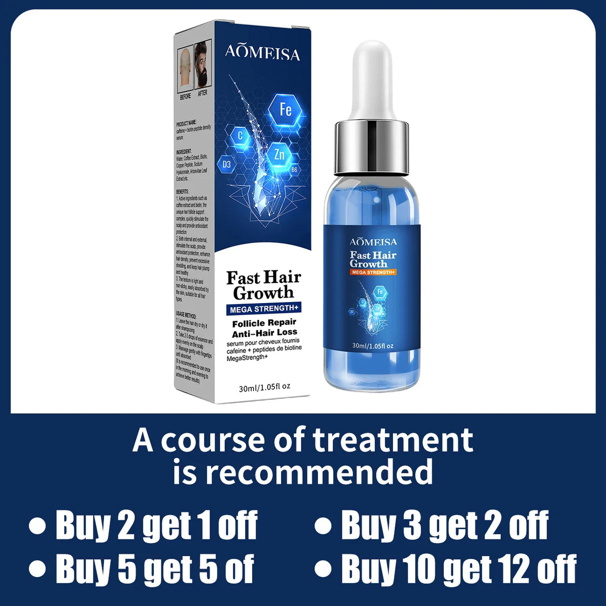 Fast Hair Growth Essence Oil Products Effective Baldness Repair Treatment Anti Hereditary Seborrheic Alopecia Loss For Men Women