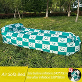 Fast Inflatable Sofa Camping Air Lounger Beach Sleeping Bag Portable Foldable Air Sofa for Travel Picnic Outdoor Lazy Bed Chair