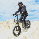 Fat Tire Ebike 20 Inch 7 Speed Mountain Electric Bike 4 Inch Wide Tire Beach Snow Bike Adult Electric Bike