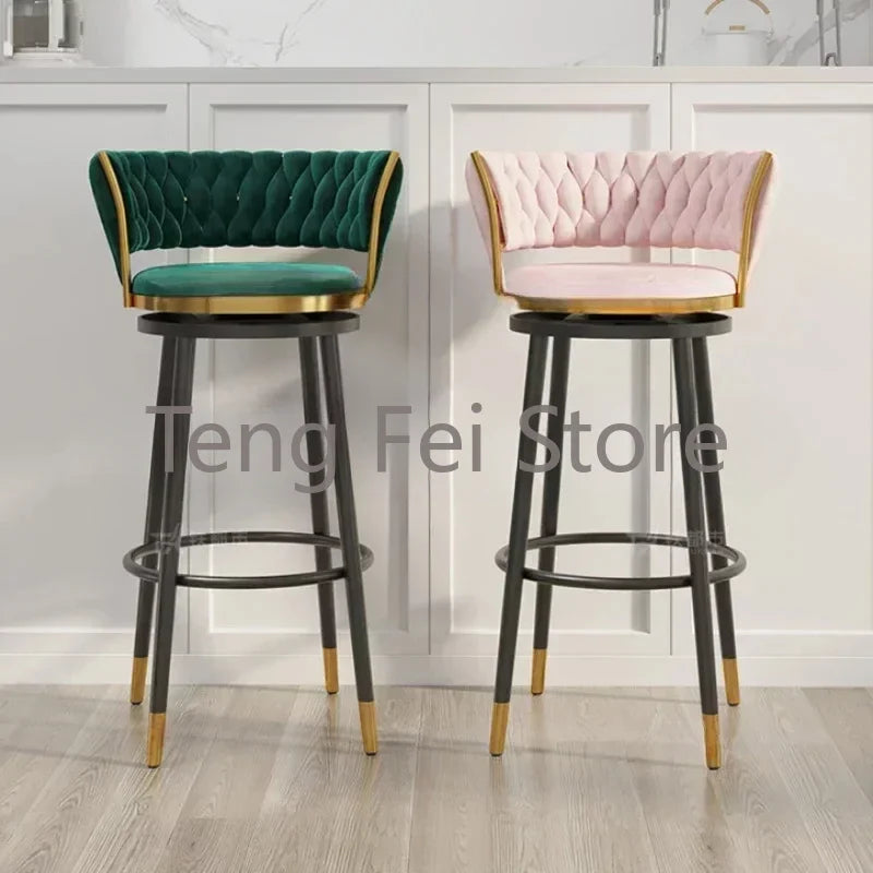 Feature Modern Bar Chairs Nordic Living Room Stool Outdoor Luxury Bar Chairs Kitchen Design High Barkrukken Furniture SR50BC